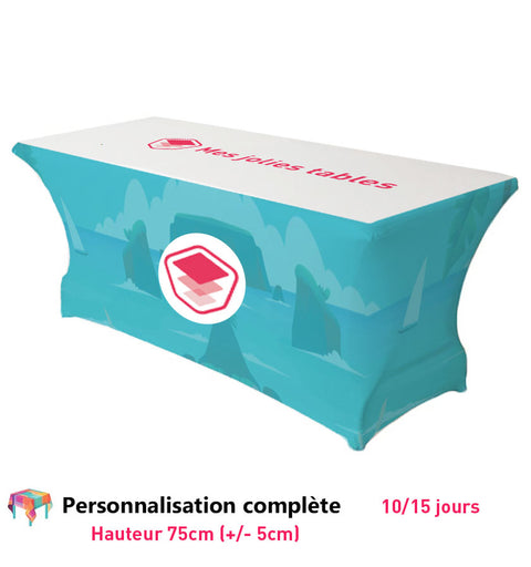 Housse de Table 100% Imprimée - Mes Jolies Tables