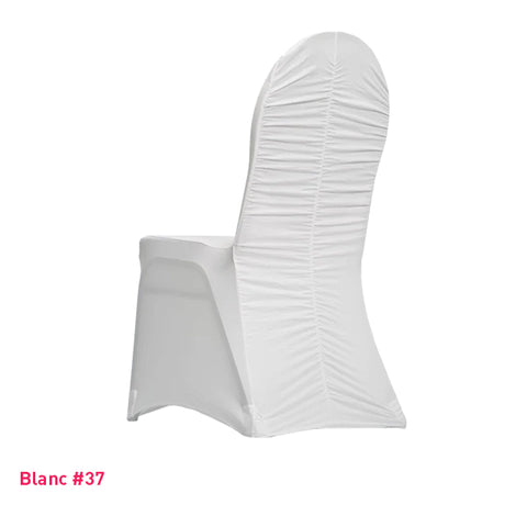 Housse de Chaise Dos Plissée - Tissu Lycra Premium 210g/m² - Mes Jolies Tables