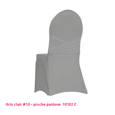 Housse de Chaise Noeud Froissé - Mes Jolies Tables