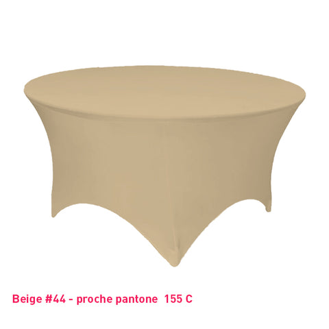 Housse Tendue pour Table Ronde - Mes Jolies Tables