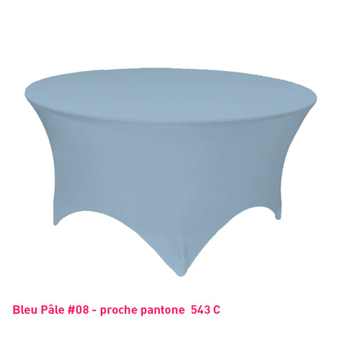Housse Tendue pour Table Ronde - Mes Jolies Tables
