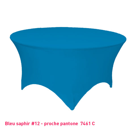 Housse Tendue pour Table Ronde - Mes Jolies Tables