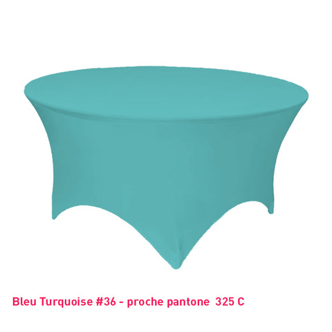 Housse Tendue pour Table Ronde - Mes Jolies Tables