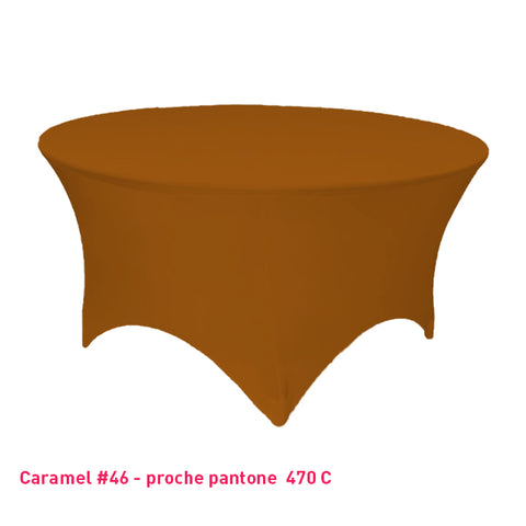 Housse Tendue pour Table Ronde - Mes Jolies Tables