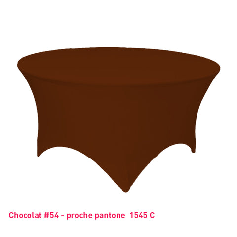 Housse Tendue pour Table Ronde - Mes Jolies Tables