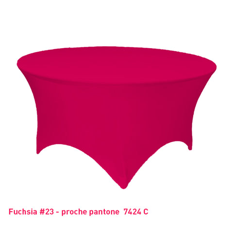 Housse Tendue pour Table Ronde - Mes Jolies Tables