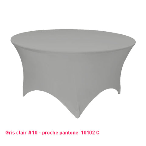 Housse Tendue pour Table Ronde - Mes Jolies Tables