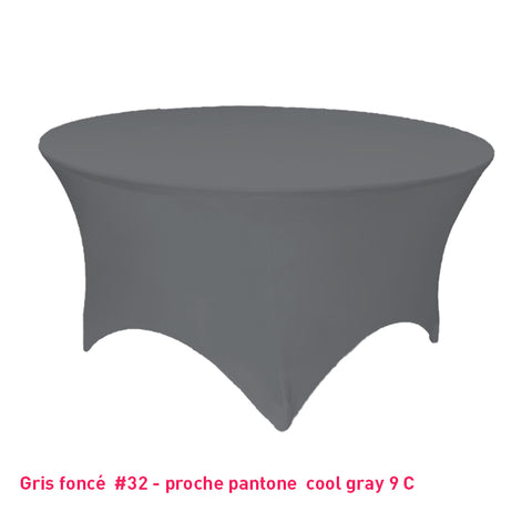 Housse Tendue pour Table Ronde - Mes Jolies Tables