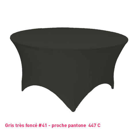 Housse Tendue pour Table Ronde - Mes Jolies Tables