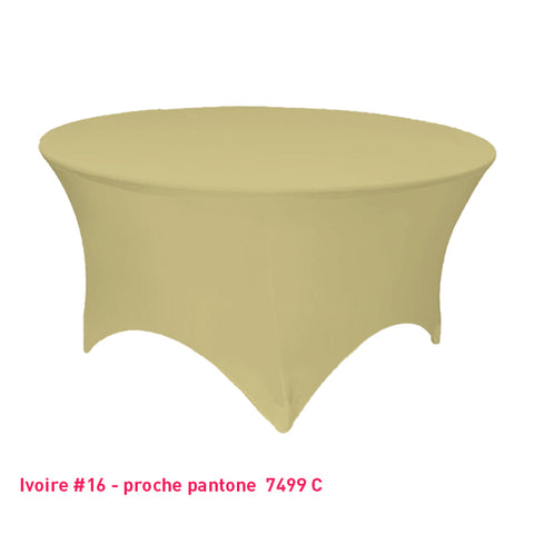 Housse Tendue pour Table Ronde - Mes Jolies Tables