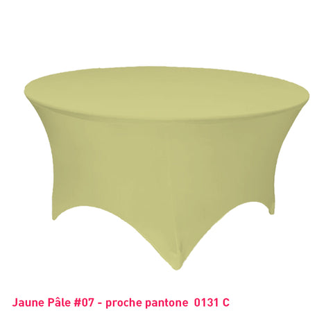 Housse Tendue pour Table Ronde - Mes Jolies Tables