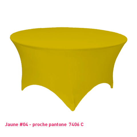 Housse Tendue pour Table Ronde - Mes Jolies Tables