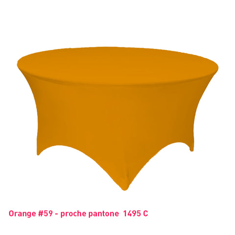 Housse Tendue pour Table Ronde - Mes Jolies Tables