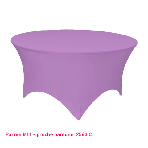Housse Tendue pour Table Ronde - Mes Jolies Tables