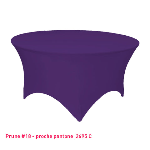 Housse Tendue pour Table Ronde - Mes Jolies Tables