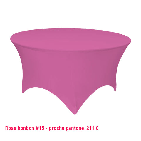 Housse Tendue pour Table Ronde - Mes Jolies Tables