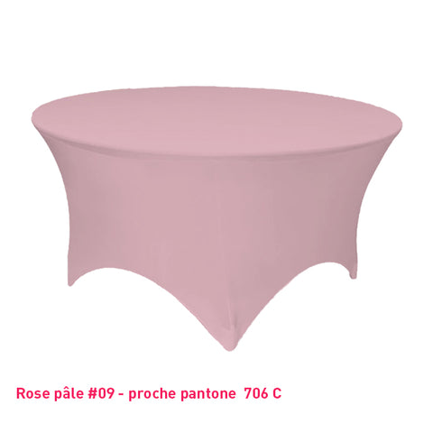 Housse Tendue pour Table Ronde - Mes Jolies Tables