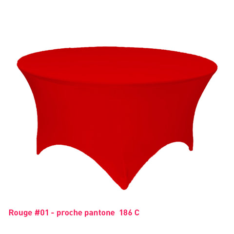 Housse Tendue pour Table Ronde - Mes Jolies Tables