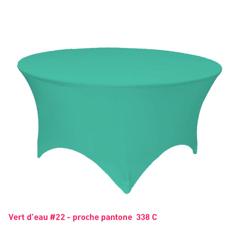 Housse Tendue pour Table Ronde - Mes Jolies Tables