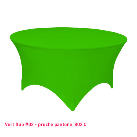 Housse Tendue pour Table Ronde - Mes Jolies Tables