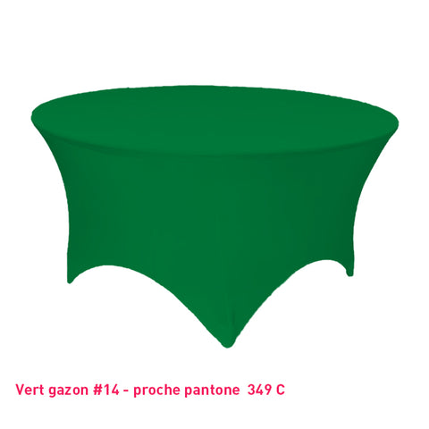Housse Tendue pour Table Ronde - Mes Jolies Tables