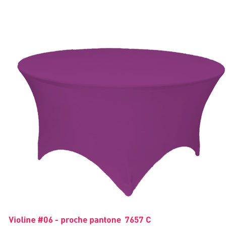 Housse Tendue pour Table Ronde - Mes Jolies Tables