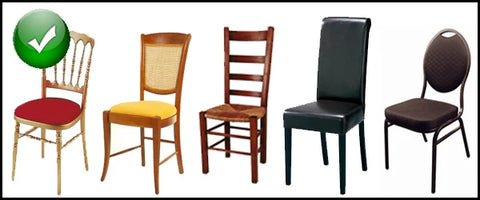 Housse de Chaise Noeud Froissé - Mes Jolies Tables