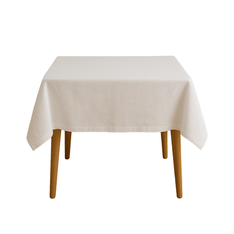 Nappe Carrée Blanche 100% Coton