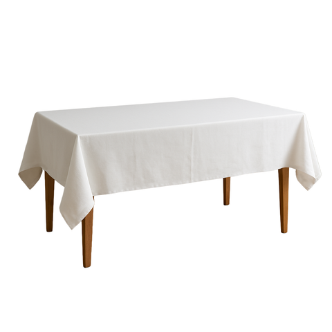 Nappe Rectangulaire Blanche 100% Coton