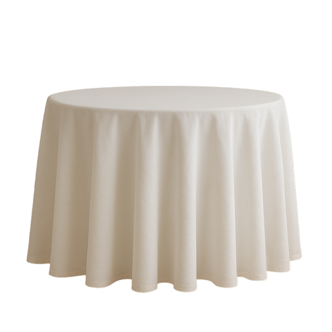 Nappe Ronde Blanche 100% Coton
