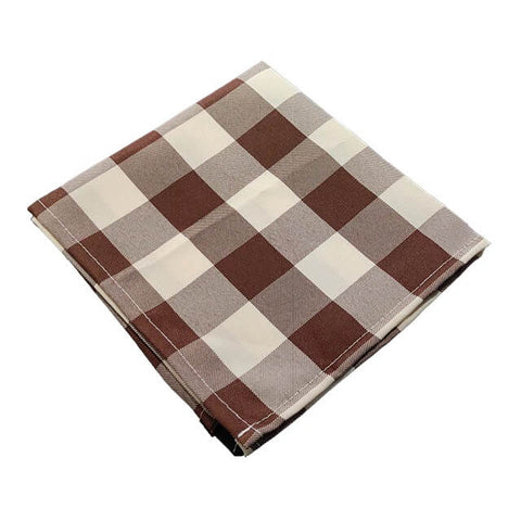 Serviette Vichy chocolat