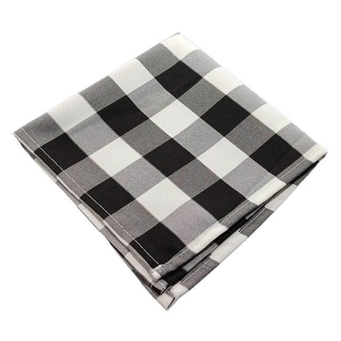 Serviette Vichy noire