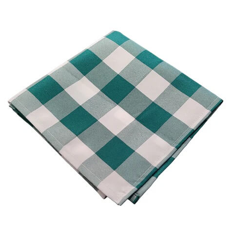 Serviette Vichy vert foncé