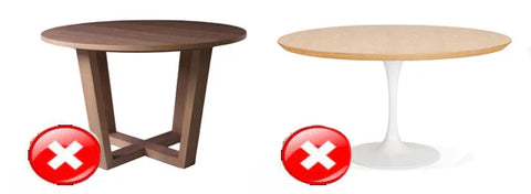 Housse Tombante Simple pour Table Ronde - Mes Jolies Tables