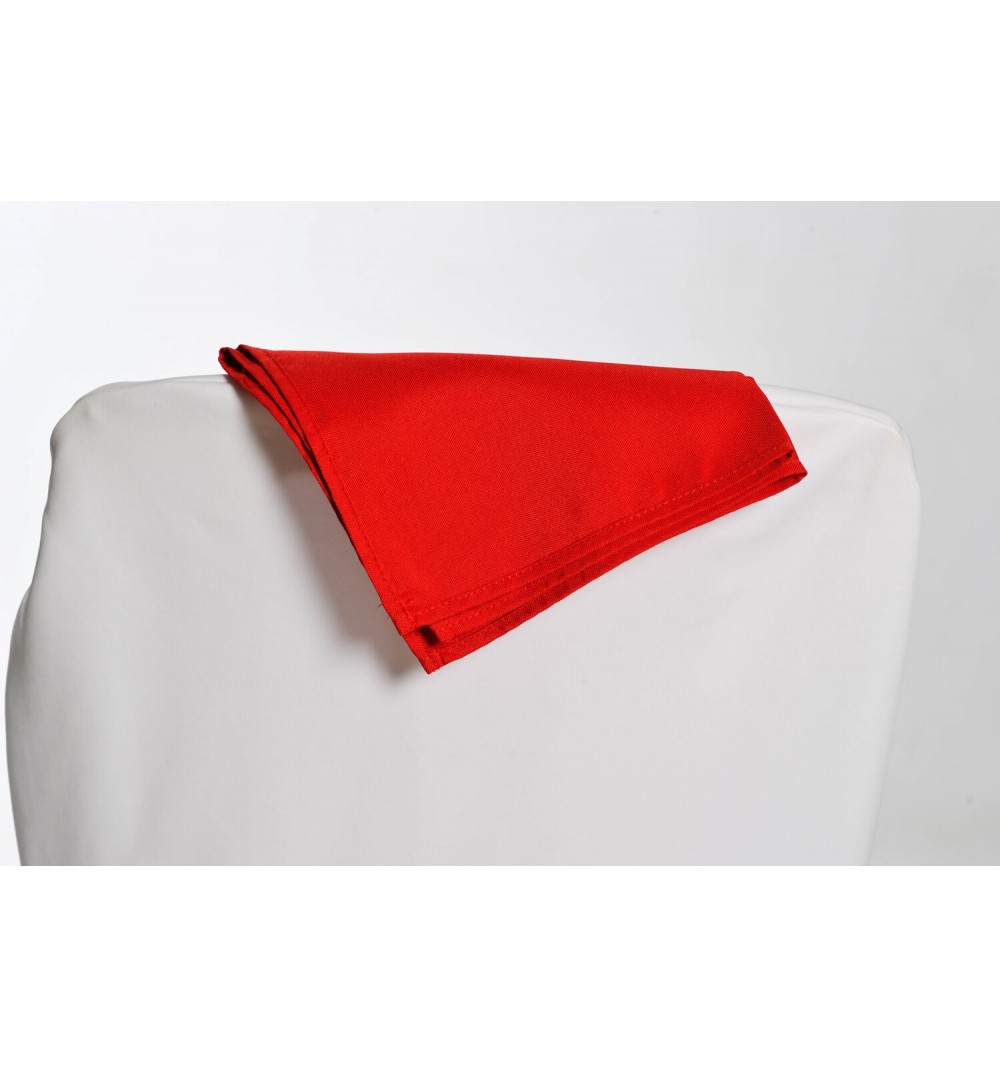Serviette rouge 100% polyester