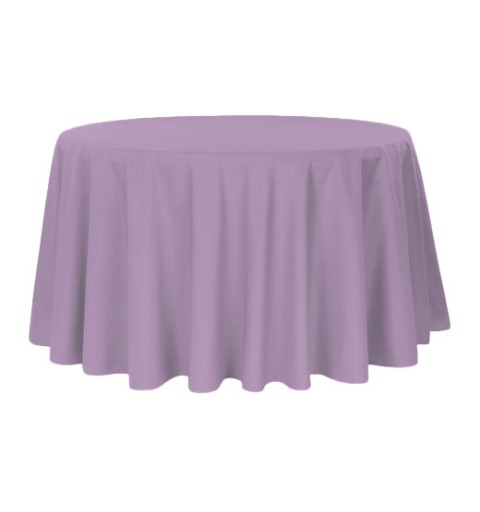 Nappe ronde parme 100% polyester