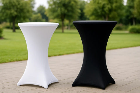 Housses de mange-debout noire et blanche