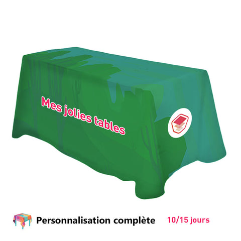 Nappe 100% Imprimée sur mesures - Mes Jolies Tables