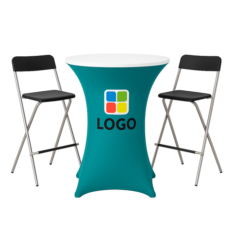 Mange debout + Housse personnalisée + 2 chaises pliantes
