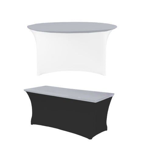 Housse de plateau de table gris clair