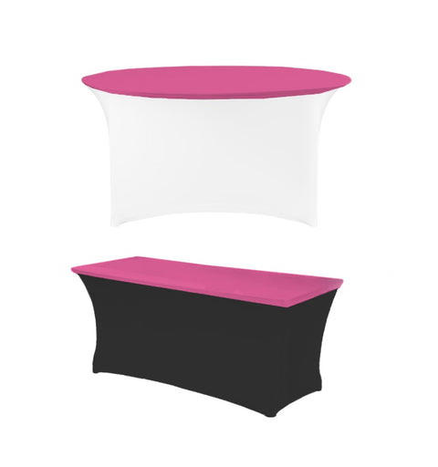 Housse de plateau de table rose bonbon