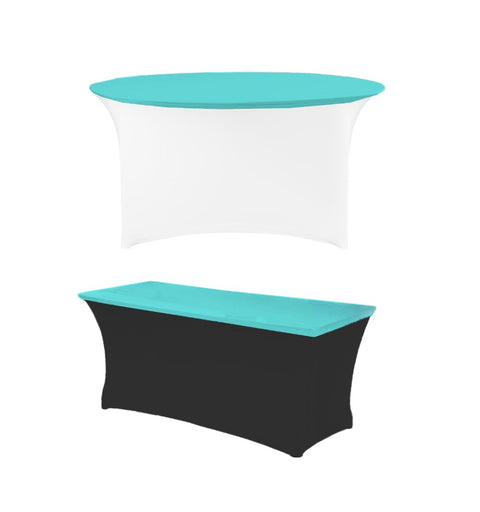 Housse de plateau de table turquoise