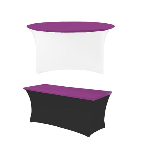 Housse de plateau de table violette