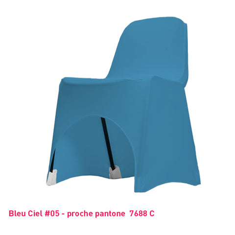 Housse de Chaise Basse - Tissu Lycra Premium 210g/m² - Mes Jolies Tables