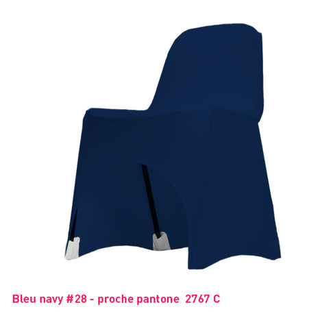 Housse de Chaise Basse - Tissu Lycra Premium 210g/m² - Mes Jolies Tables