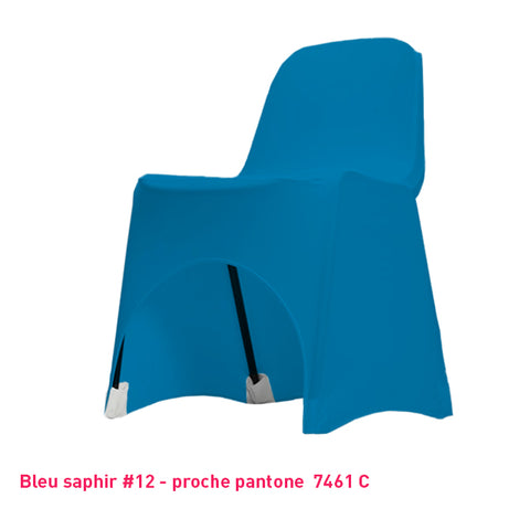 Housse de Chaise Basse - Tissu Lycra Premium 210g/m² - Mes Jolies Tables