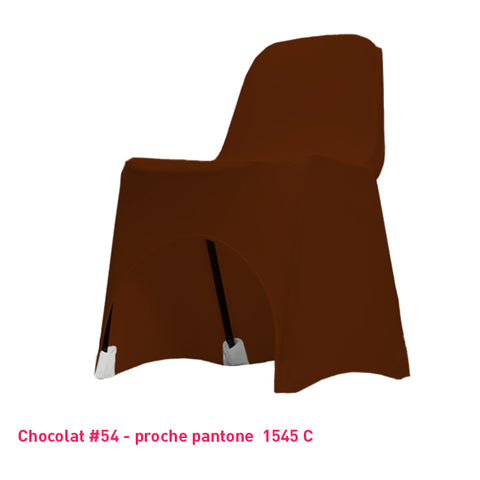 Housse de Chaise Basse - Tissu Lycra Premium 210g/m² - Mes Jolies Tables
