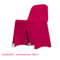 Housse de Chaise Basse - Tissu Lycra Premium 210g/m² - Mes Jolies Tables