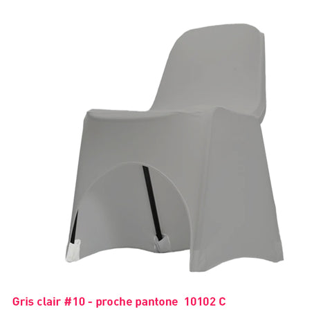 Housse de Chaise Basse - Tissu Lycra Premium 210g/m² - Mes Jolies Tables