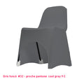 Housse de Chaise Basse - Tissu Lycra Premium 210g/m² - Mes Jolies Tables